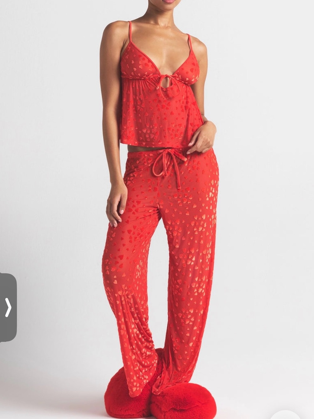 Skims SHEER VELVET CAMI AND PANT SET